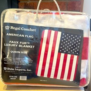 New Regal Comfort American Flag blanket